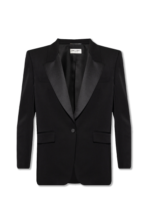 ジャケット Maison Margiela Black gabardine blazer (S51BN0432S78075 961) Maison Margiela four-stitch Wool Blazer | Black | FARFETCH